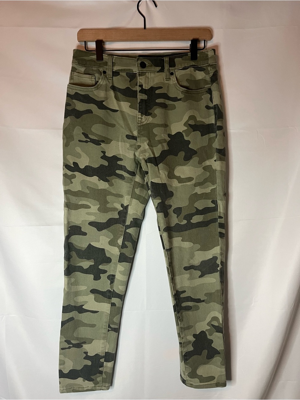 Nili Lotan Women’s Skinny Camo Jeans - Olive/Black